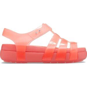 Women's Crocs Splash Glossy Fisherman Shoes, Size 8, Neon Watermelon